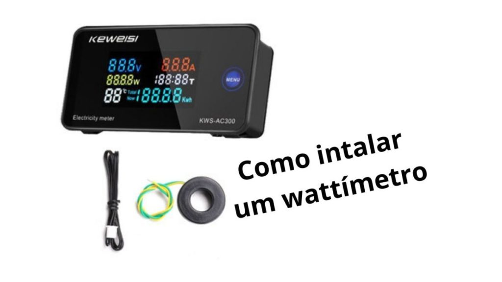 Como Instalar Wattímetro Digital